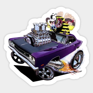 1969 Born to Buzz Plum Crazy Sticker